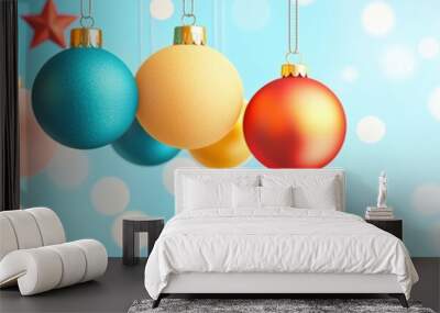 Festive Baby Mobile: Christmas Ornaments & Gentle Lighting Wall mural