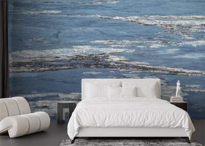 waves on the beach Wall mural