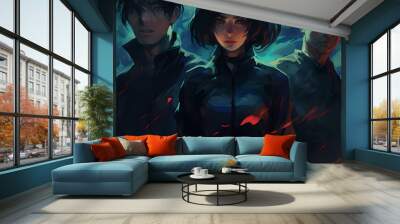 Anime cover wallpaper  Wall mural