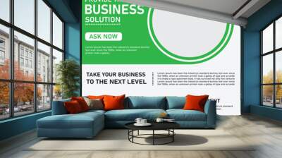 creative marketing agency flyer template Wall mural