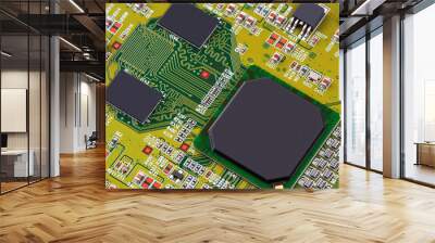 Closeup of electronic circuit board Wall mural