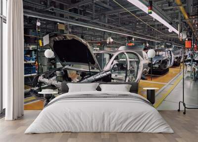 car production line Wall mural