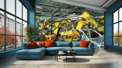 car production line Wall mural