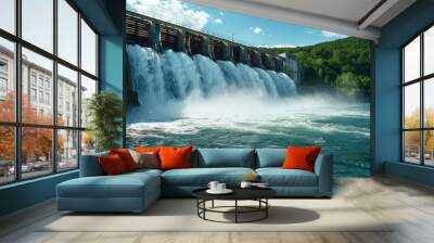 A hydroelectric power plant Wall mural