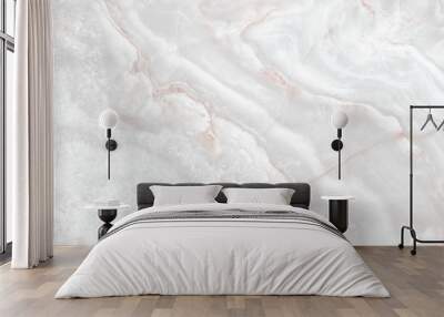 white marble with natural and smooth texture design closeup Wall mural