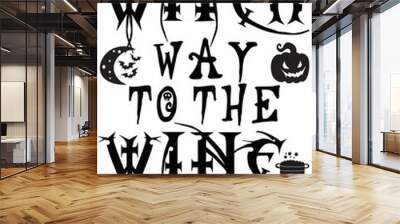 HALLOWEEN TYPOGRAPHY VECTOR T-SHIRT DESIG Wall mural