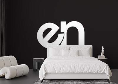 Monogram EN Logo and company logo Wall mural