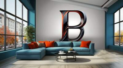 letter logo named B Wall mural