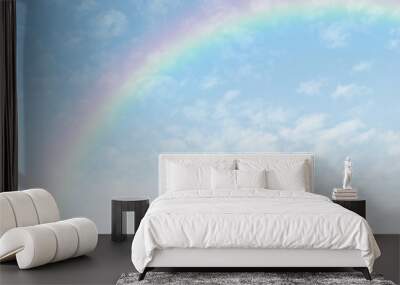 rainbow in the blue sky after the rain
 Wall mural