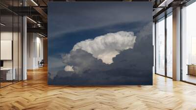 Background of sky with cloud before have rain Wall mural