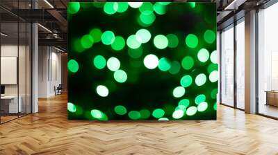 Abstract background with bokeh defocused lights Wall mural