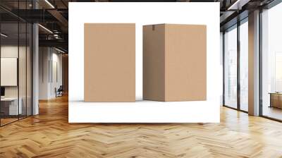 2 boxes container standing on a white background 3dd rendering   Wall mural