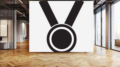 Medal icon vector. flat style with medal vector on white background. Vector illustration. Wall mural