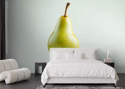 Sweet ripe pear, isolated on white background, healthy fruit for a vegetarian diet. Wall mural