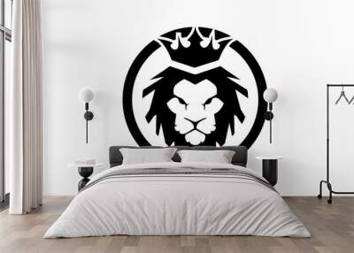 logo lion vector icon Wall mural