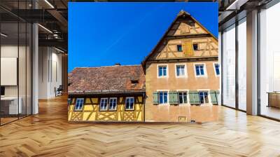 Beautiful view of old historic buildings in a town in Germany Wall mural