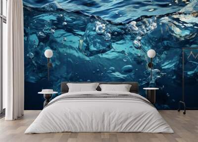 water splash background Wall mural