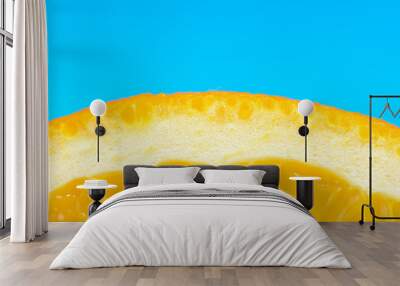 Sliced orange close-up Wall mural