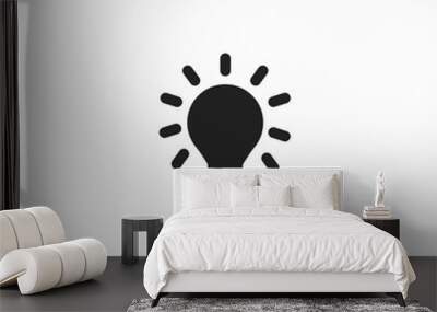 lightbulb vector icon Wall mural