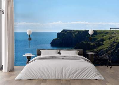 Magnificent sunny beaches, coastline in Wales May-24, the UK Wall mural