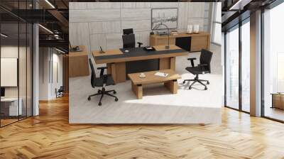 VIP office furniture 3D rendering Wall mural