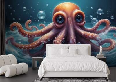 octopus in the sea Wall mural