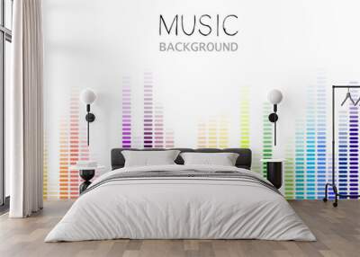 Vector Illustration of a Music Equalizer Wall mural