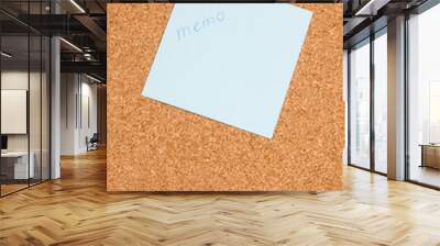 memo board with message: memo Wall mural