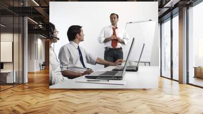 Young asian indians at a meeting Wall mural