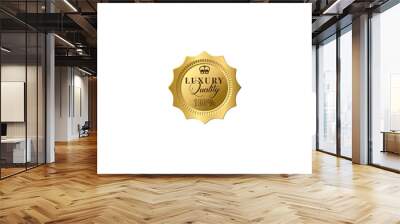 100% Luxury quality Golden Seal Png Image Wall mural