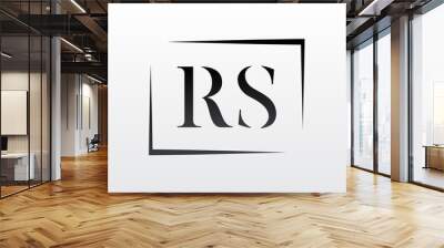 Initial rs letter logo with creative modern business typography vector template. Creative letter rs logo design. Wall mural