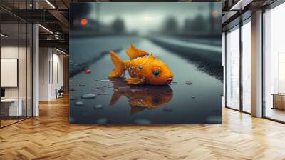 fantasy goldfish desktop wallpaper Wall mural