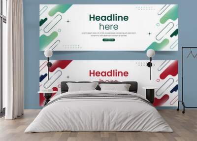 Geometric banner template Wall mural