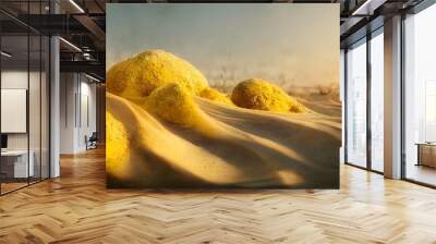 surreal yellow desert vitality passion sensuality photorealistic soft colours beautiful lighting octane render cinematic lighting ultra realistic 4k w 3849 h 2160  Wall mural