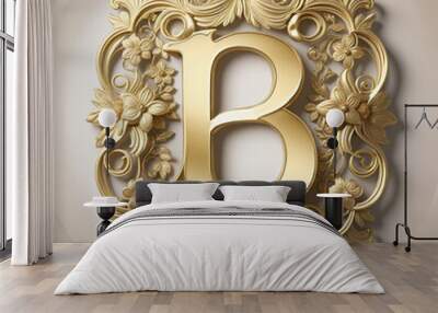 abstract logo letter ''B'' Wall mural