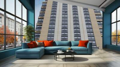 colorful city building Wall mural