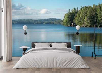 Cabin on a lake in Algonquin Provincial Park Wall mural