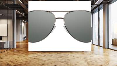 Aviator sunglasses isolated on white background Wall mural