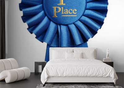 First place award, rosette. PNG file with transparent background Wall mural