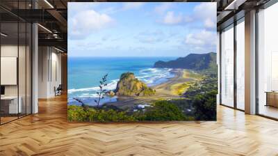 Lion Rock at Piha Beach Auckland New Zealand Wall mural