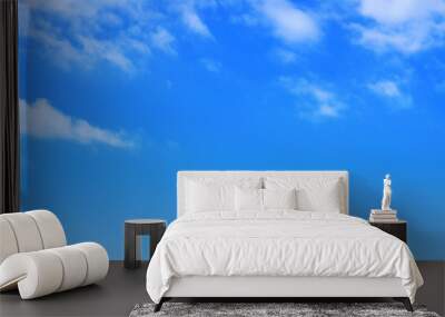 White cloud on Blue sky. Wall mural