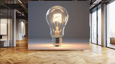 Light bulb on background Wall mural