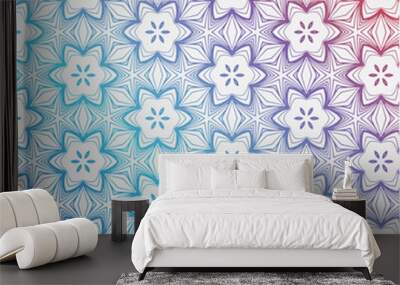 seamless floral pattern Wall mural