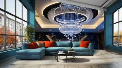 LED crystal pendant light modern lighting Wall mural