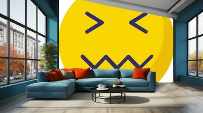 Emoticon Emoji vector Icon with isolated background  Wall mural