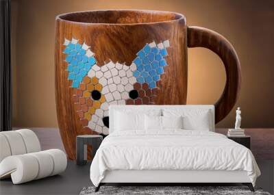 Coffee Cup Suitable For Dog Lovers Wall mural