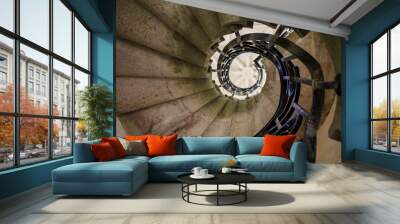 Spiral stairs Wall mural