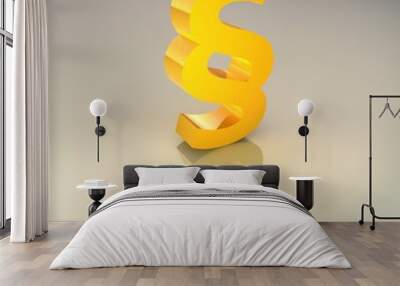 goldenes paragraph symbol Wall mural