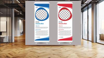  roll up banner design template collection. Wall mural