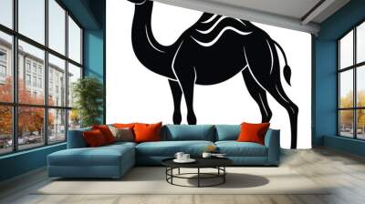 Camel animal  Silhouette vector illustration Wall mural